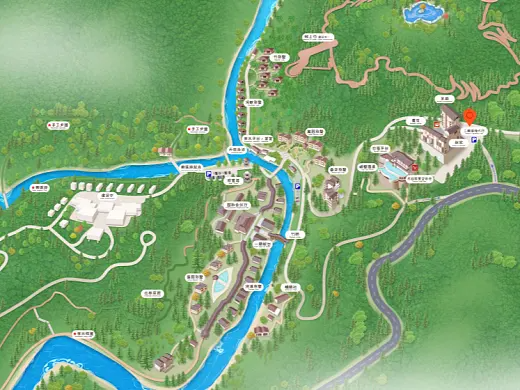 头屯河结合景区手绘地图智慧导览和720全景技术，可以让景区更加“动”起来，为游客提供更加身临其境的导览体验。